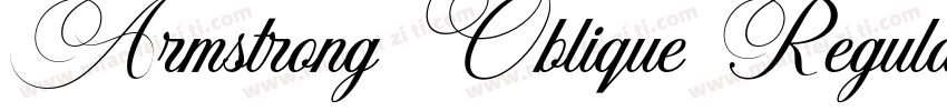 Armstrong Oblique Regular字体转换